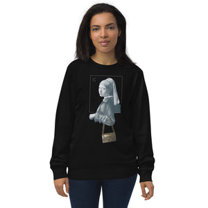 Girl with Pearl Handbag Women's Organic Sweatshirt