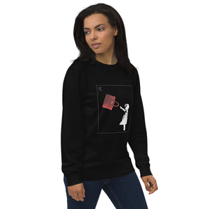 Girl with Luxury Bag Women's Organic Sweatshirt